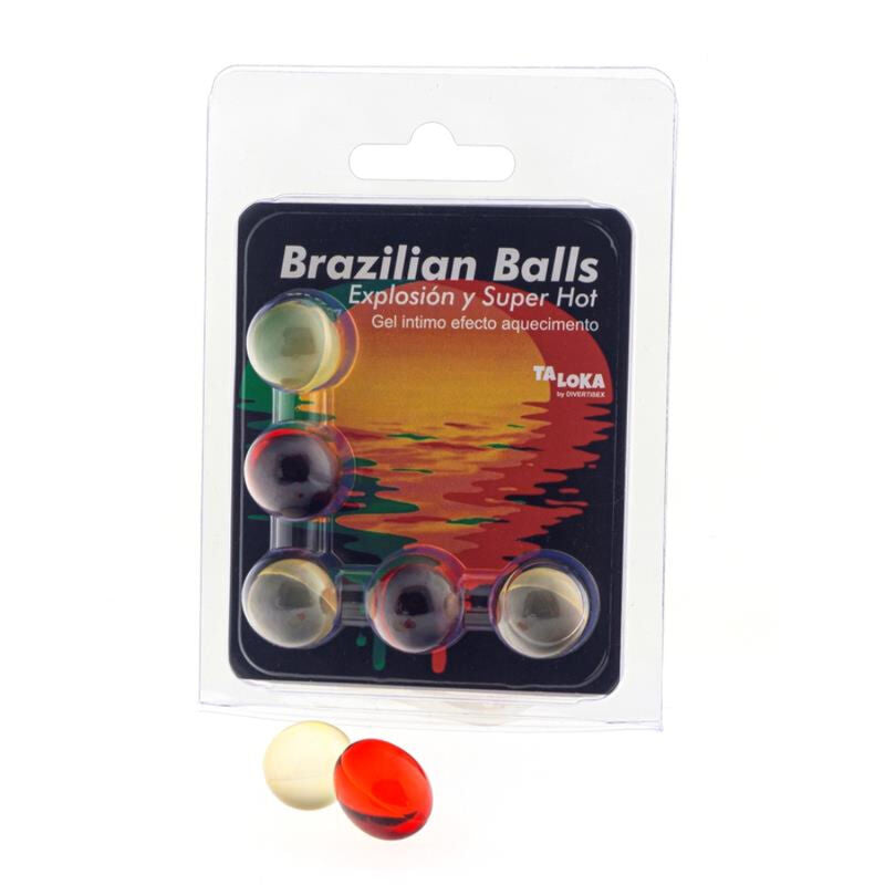 TALOKA - 5 BRAZILIAN BALLS EXCITING GEL SUPER HOT EFFECT