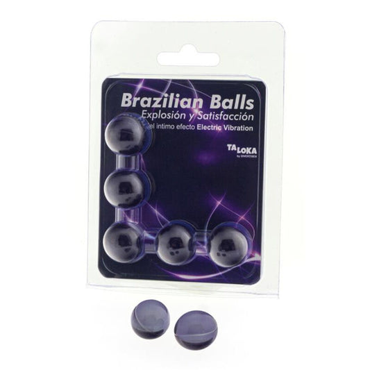 TALOKA - 5 BRAZILIAN BALLS EXCITING GEL ELECTRIC VIBRATING EFFECT