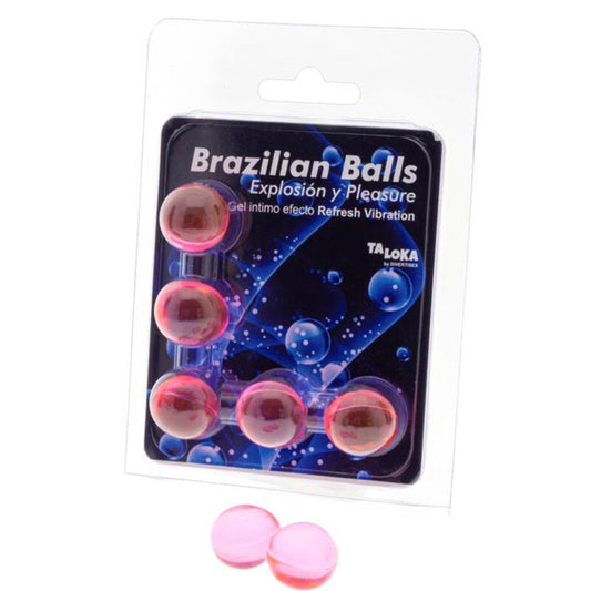 TALOKA - 5 BRAZILIAN REFRESH GEL BALLS EXCITING VIBRANT EFFECT