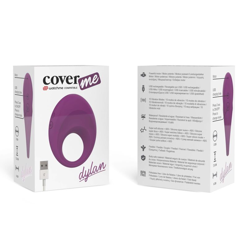 COVERME - ANEL RECARREGVEL DYLAN COMPATÍVEL COM A TECNOLOGIA WATCHME WIRELESS