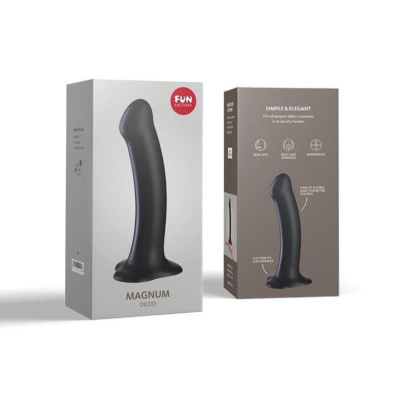 FUN FACTORY - MAGNUM BLACK DILDO