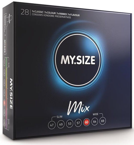 MY SIZE - MIX CONDOMS 60 MM 28 UNITS