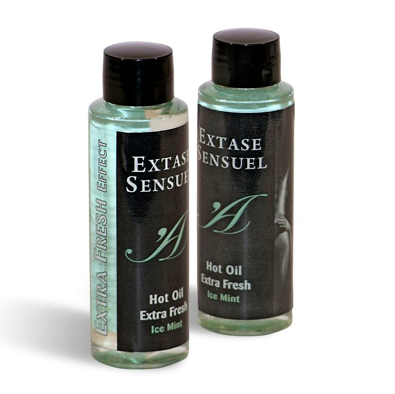 EXTASE SENSUAL - ÓLEO DE MASSAGEM COM EFEITO GELO EXTRA FRESCO 100 ML