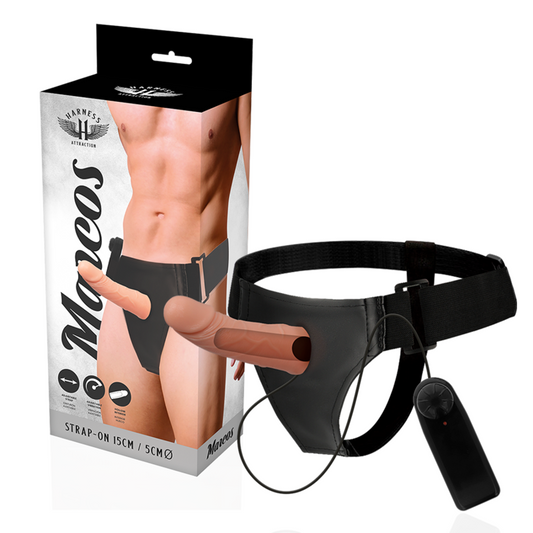 HARNESS ATTRACTION - RNES HOHLSTRUKTUREN MIT VIBRATOR 15 CM -O- 5 CM