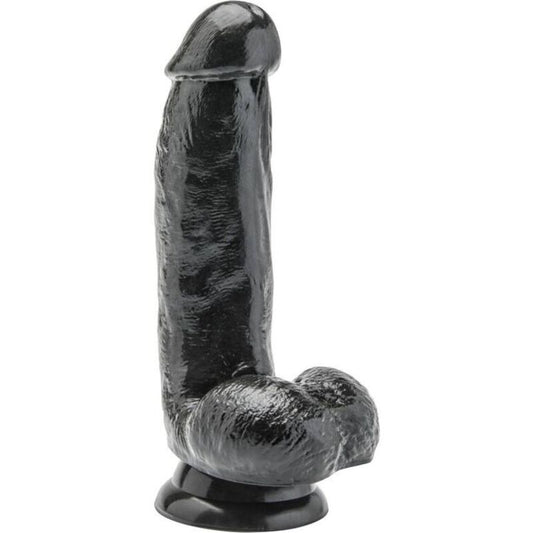 GET REAL - 12 CM DILDO WITH BLACK BALLS