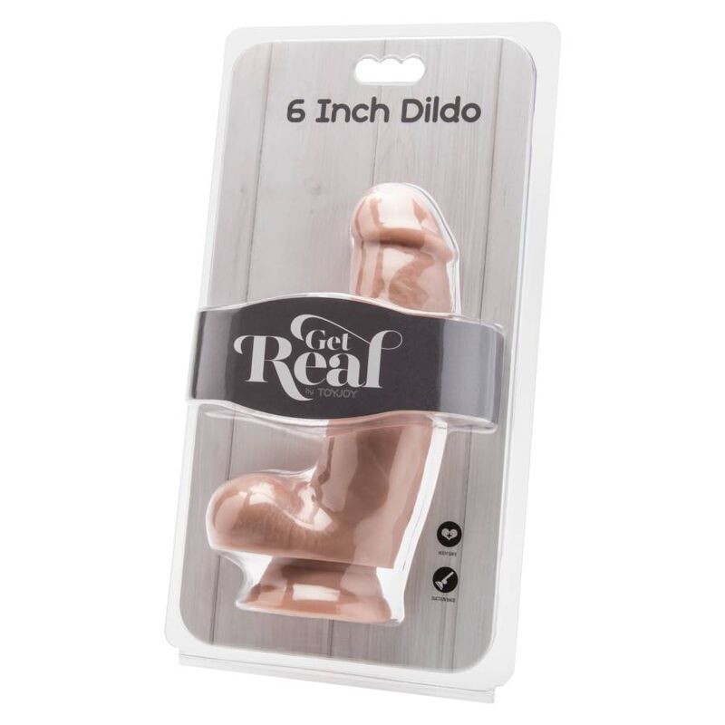 GET REAL - 12 CM DILDO MIT LEDERHODEN