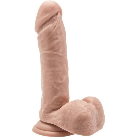 GET REAL - 18 CM DILDO WITH LEATHER BALLS