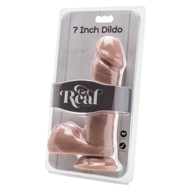 GET REAL - 18 CM DILDO MIT LEDERHODEN