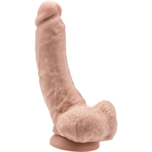 GET REAL - 20.5 CM DILDO WITH LEATHER BALLS