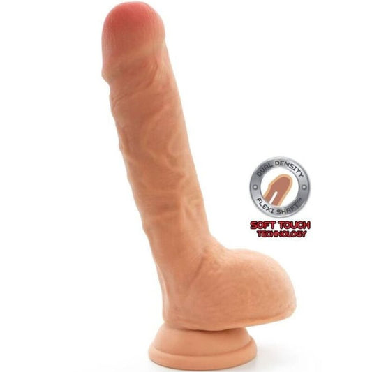 GET REAL - 18 CM DILDO MIT DOPPELTEM DICHTE-KUGELHAUT