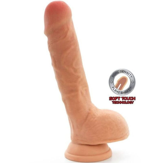 GET REAL - DUAL DENSITY DILDO 25.5 CM LEATHER BALLS