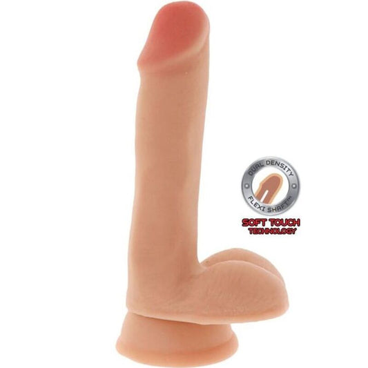 GET REAL - 17 CM DILDO MIT DOPPELTEM DICHTE-KUGELHAUT