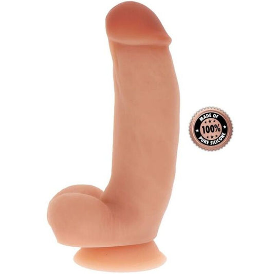 GET REAL - 18 CM SILIKONDILDO MIT LEDERHODEN