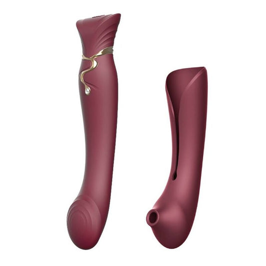 ZALO - QUEEN SET PULSE WAVE CLIT STIM VERMELHO