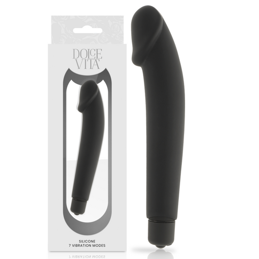 DOLCE VITA - REALISTIC BLACK SILICONE