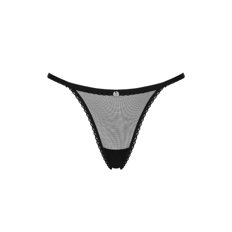 OBSESSIVE - CELIA NOIR TANGA M/L