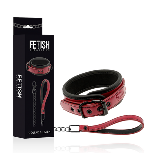 FETISH SUBMISSIVE DARK ROOM - NEOPRENE LINED CHAIN ​​NECKLACE