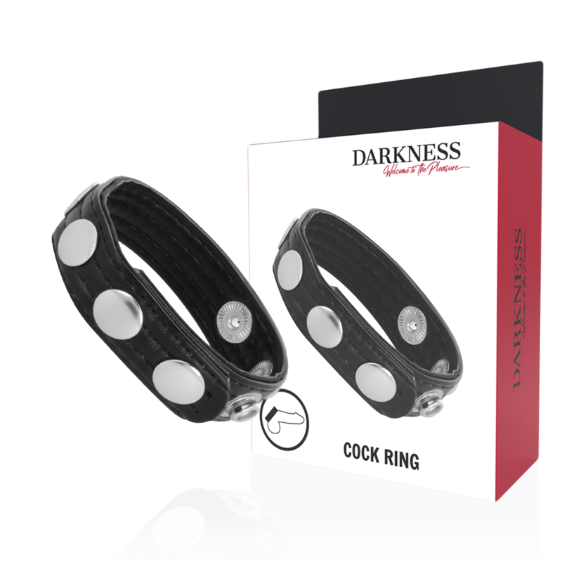 DARKNESS - EREKTIONSRING AUS LEDER