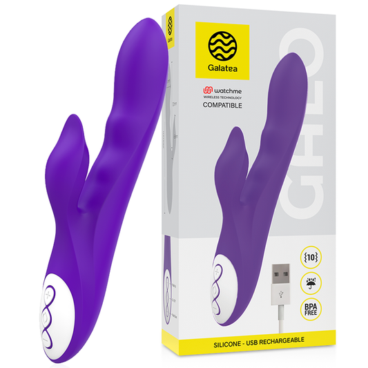 GALATEA - PURPLE COCK VIBRATOR COMPATIBLE WITH WATCHME WIRELESS TECHNOLOGY