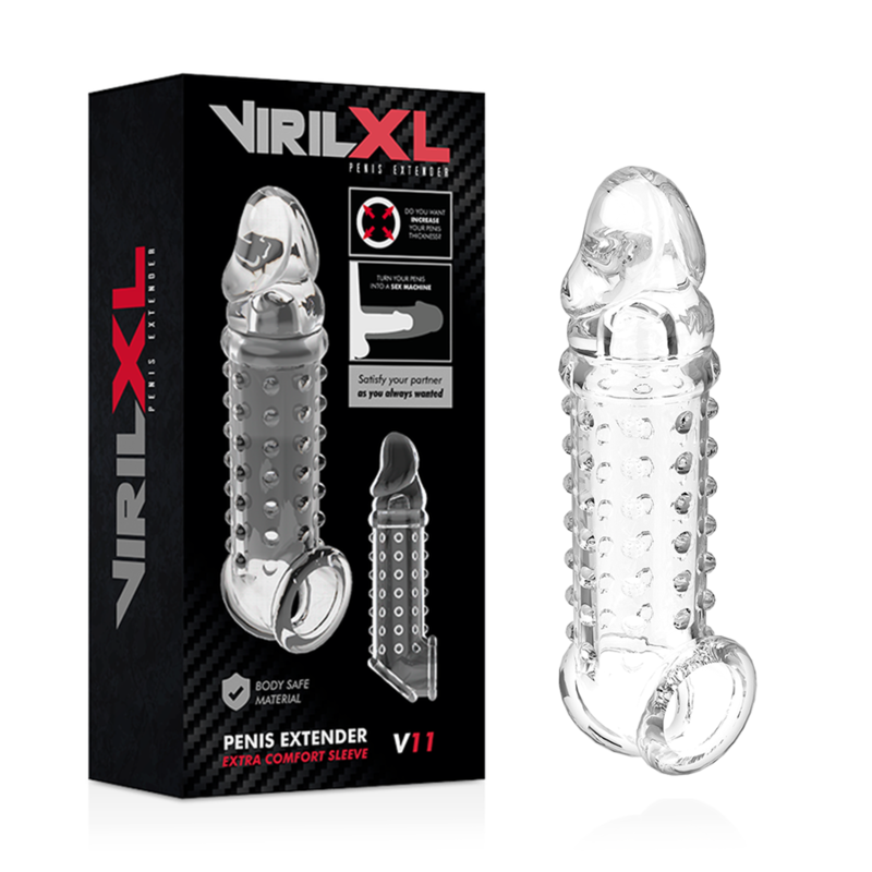 VIRILXL - PENIS EXTENSION AND TRANSPARENT V11 SHEATH