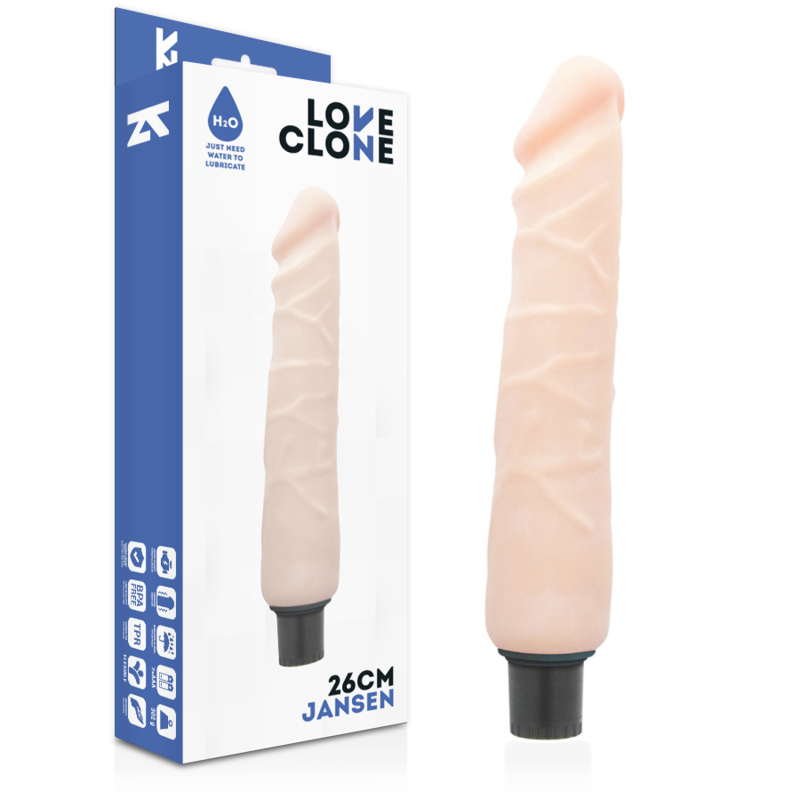 LOVECLONE - VIBRADOR AUTO LUBRIFICANTE JANSEN 26 CM -O- 4.2 CM