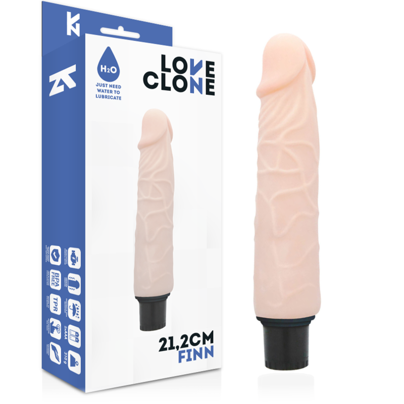 LOVECLONE - FINN SELF-LUBRICANT VIBRATOR 21.2 CM -O- 3.8 CM