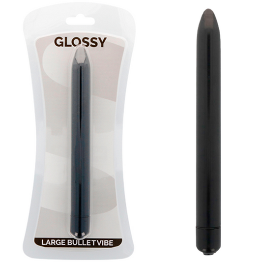 GLOSSY - SCHLANKER SCHWARZER VIBRATOR