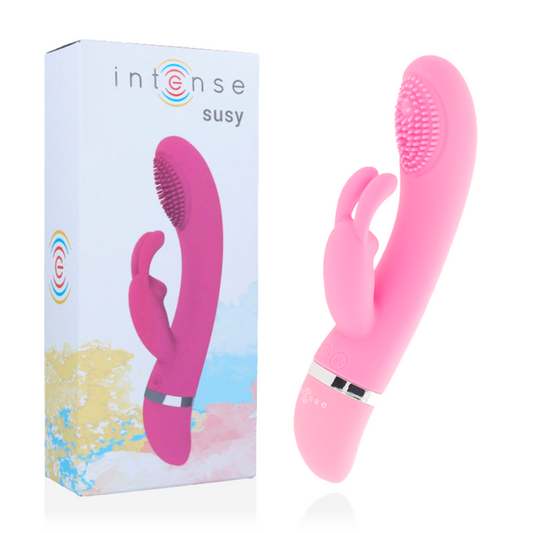 INTENSE - SUSY OSCILLATING VIBRATOR SILICONE RABBIT PINK