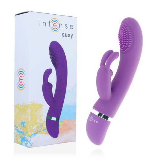 INTENSE - SUSY SILICON RABBIT LILAC OSCILLATING VIBRATOR