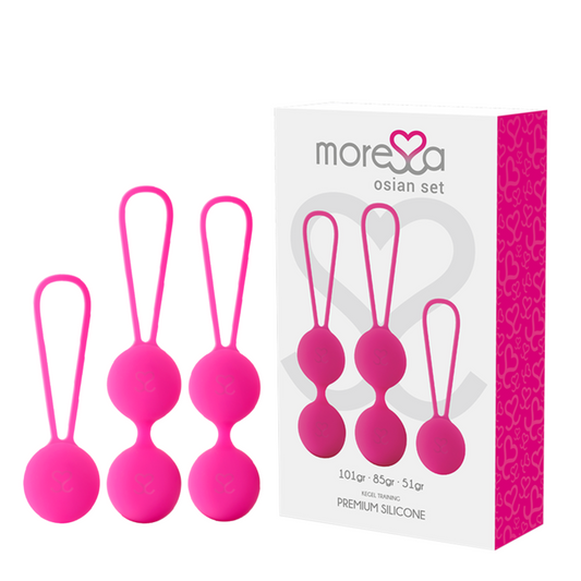 MORESSA - OSIAN PREMIUM SILICONE PINK SET (Osian One - 51 g | Osian Two - 101 g | Osian Three 85 g)