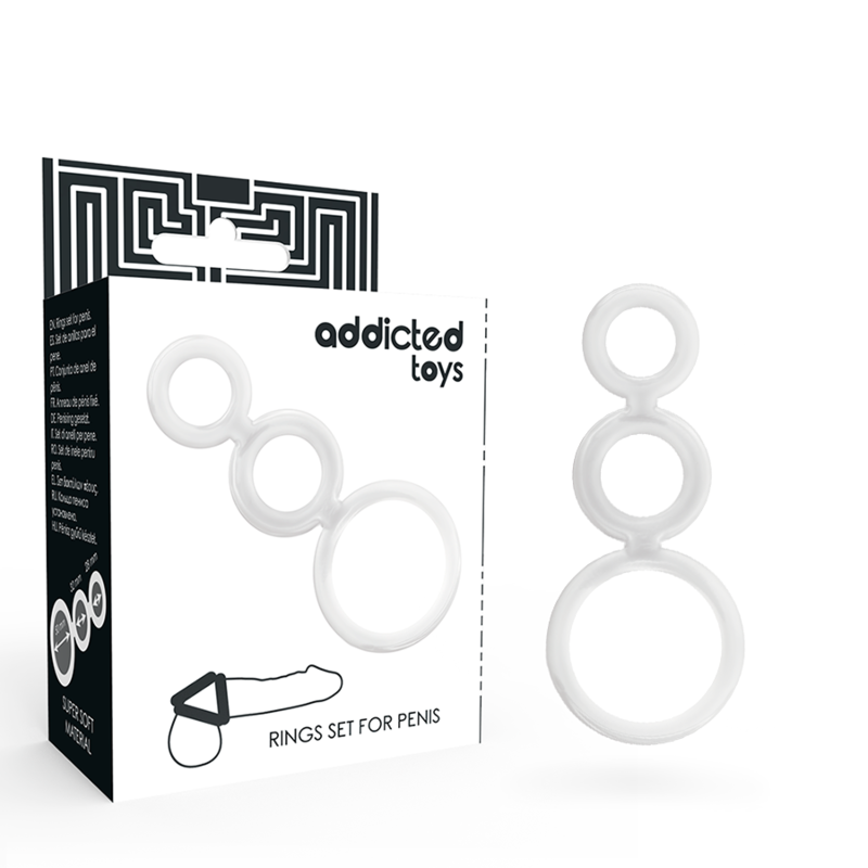 ADDICTED TOYS - RING SET - FOR TRANSPARENT PENIS