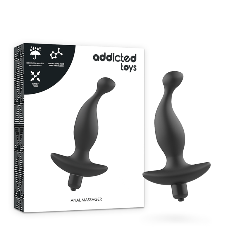 ADDICTED TOYS - ANAL MASSAGER WITH VIBRATIONMODEL BLACK 1