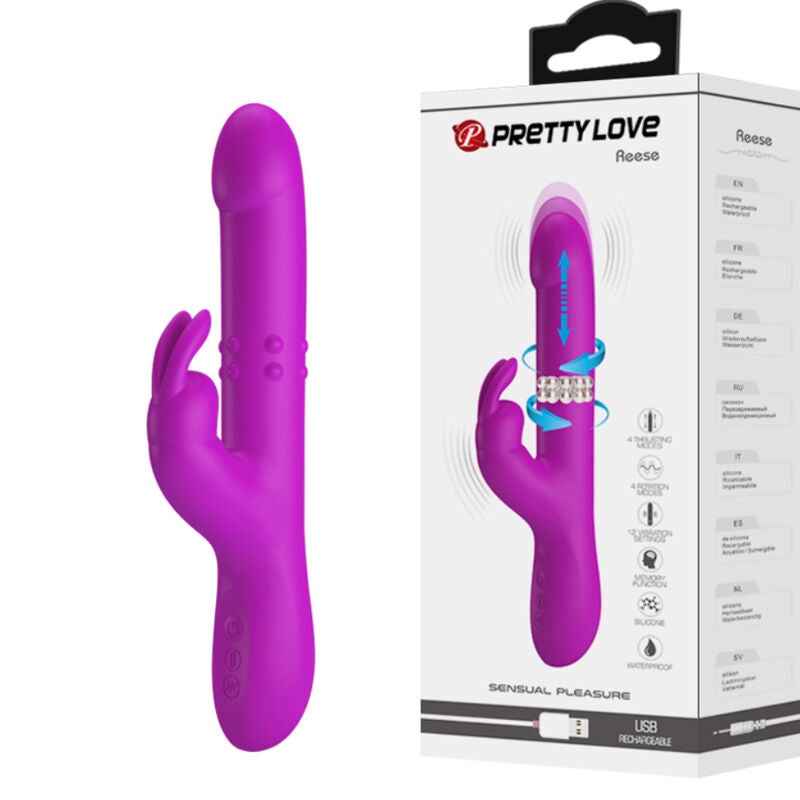 PRETTY LOVE - REESE VIBRATOR MIT LILA ROTATION