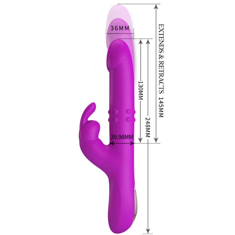 PRETTY LOVE - REESE VIBRATOR MIT LILA ROTATION