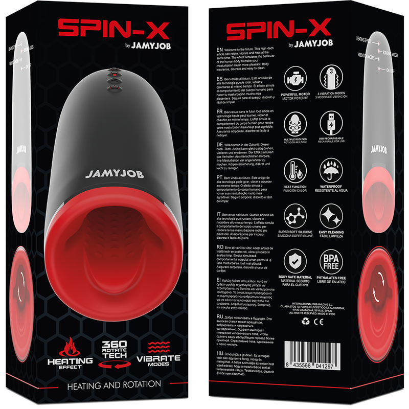 JAMYJOB - SPIN-X WARMING AND ROTATION MASTURBATOR