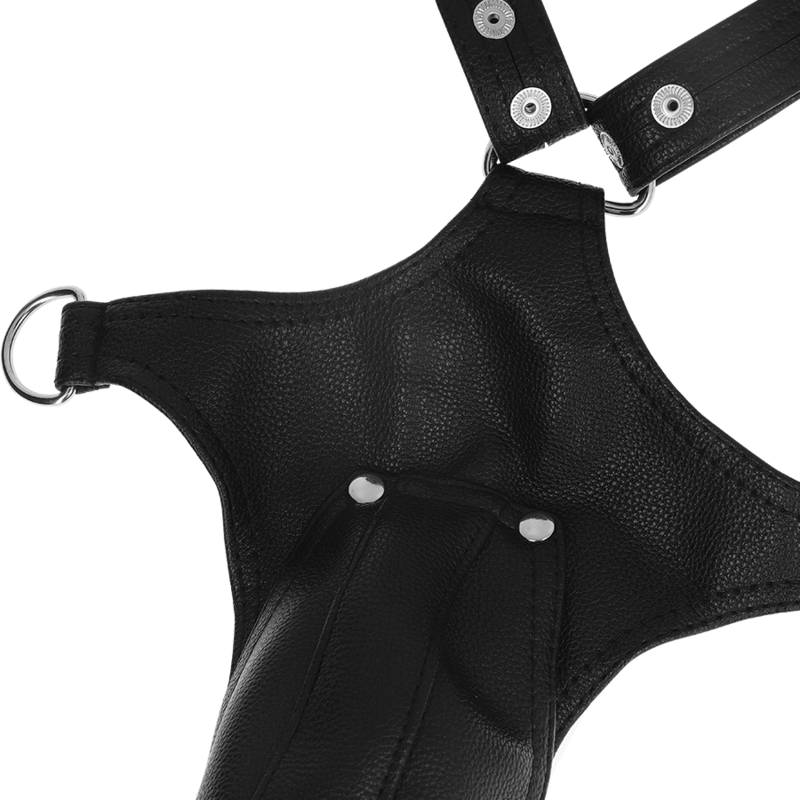 FETISCH SUBMISSIVE ATTITUDE - V-FÖRMIGER HARNESS AUS ÖKO-LEDER FÜR MÄNNER