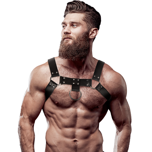 FETISH SUBMISSIVE ATTITUDE - MALE ECO LEATHER CHEST HARNESS