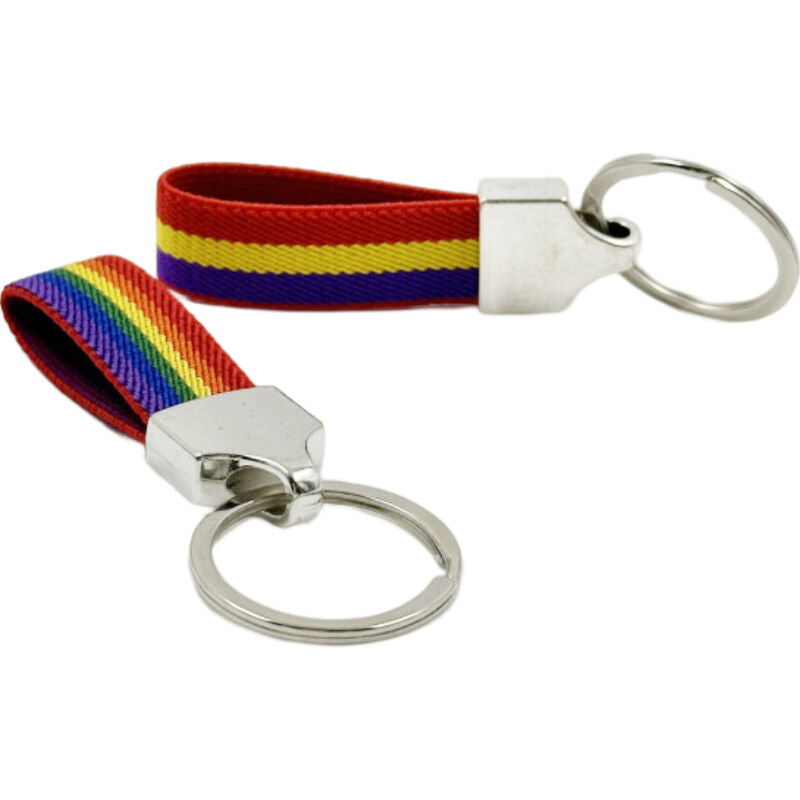 PRIDE - KEY RING IN ELASTIC FABRIC WITH FLAG