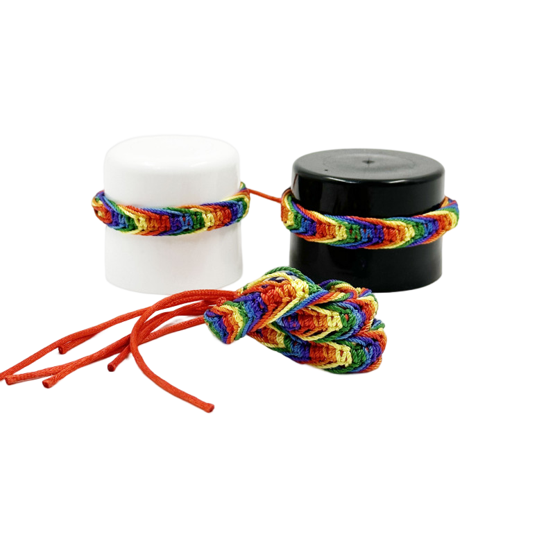 PRIDE - BRAIDED WIRE BRACELET WITH LGBT FLAG