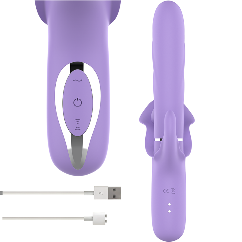 INTENSE - BILLIE MULTIFUNO VIBRADOR RECARREGVEL SUCO E PULSAO ROXO