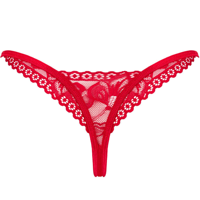 OBSESSIVE - ROTER LACELOVE-TANGA M/L