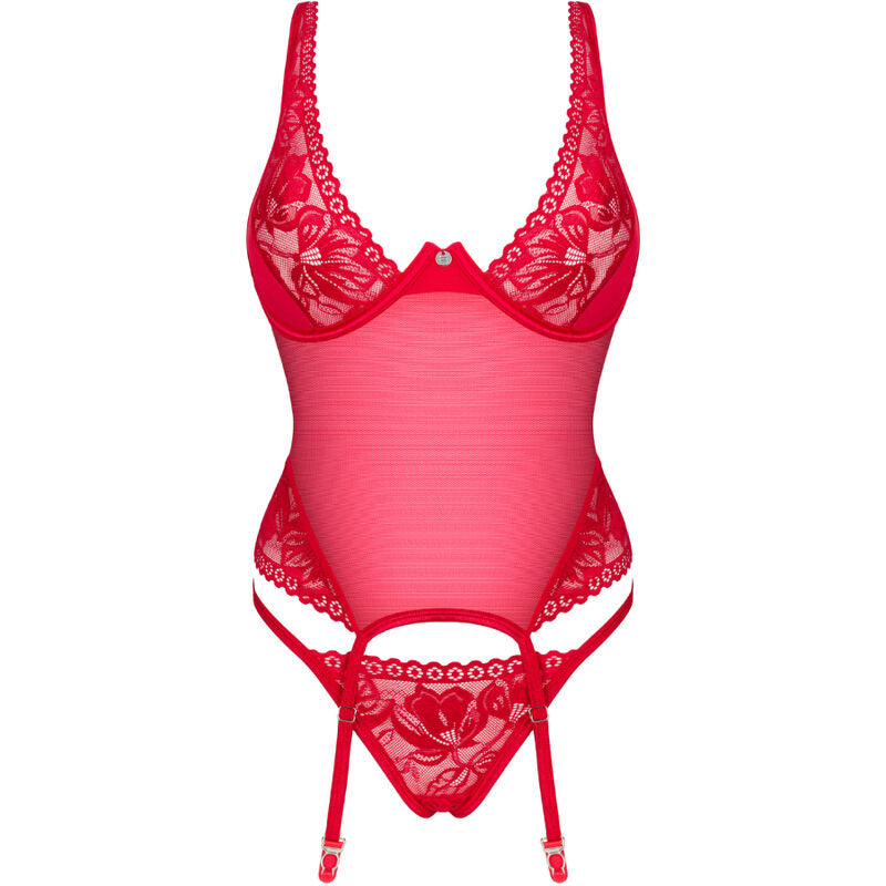 OBSESSIVE - LACELOVE CORSET VERMELHO M/L