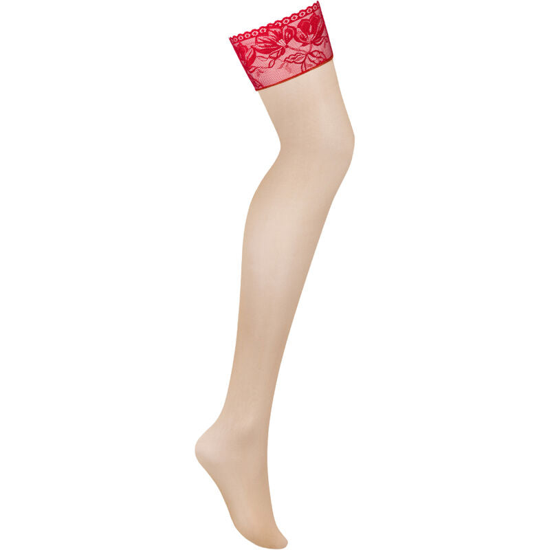 OBSESSIVE - CALZE LACELOVE ROSSE XL/XXL