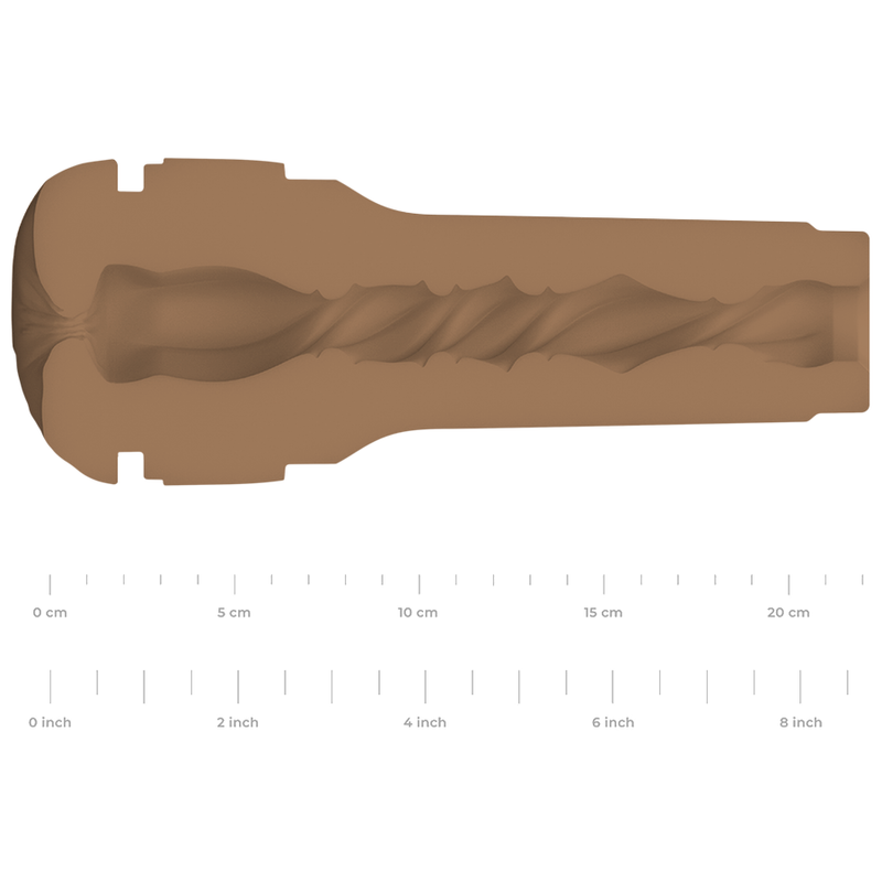 KIIROO - GENERIC FEEL STROKER ASS MASTURBATOR - MEDIUM BROWN 