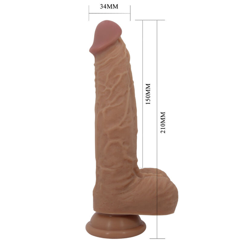 PRETTY LOVE - JONATHAN SILICONE DILDO 3 VIBRAÕES + 3 MEDIDAS DE INSERO CONTROLE REMOTO 21 CM