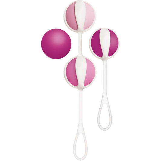 G-VIBE - SET MIT 4 LILA MINI-EDELSTEINKUGELN