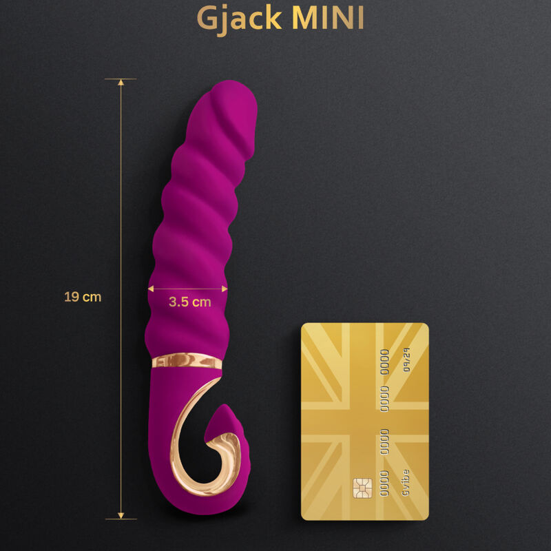 G-VIBE - GJACK MINI VIBRADOR DE SILICONE ROXO