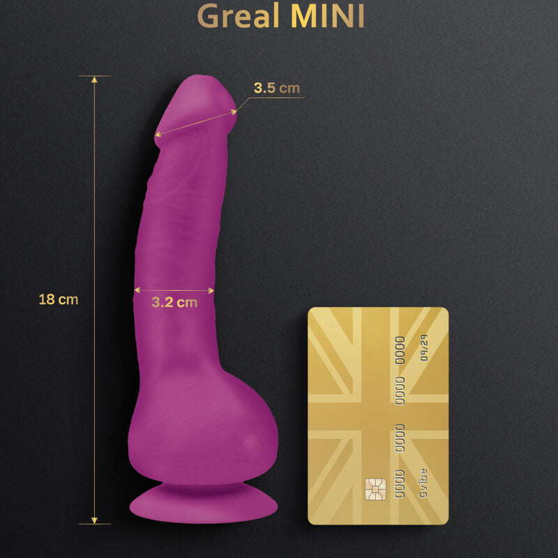 G-VIBE - GREAL MINI FÚCSIA VIBRADOR DE SILICONE DILDO