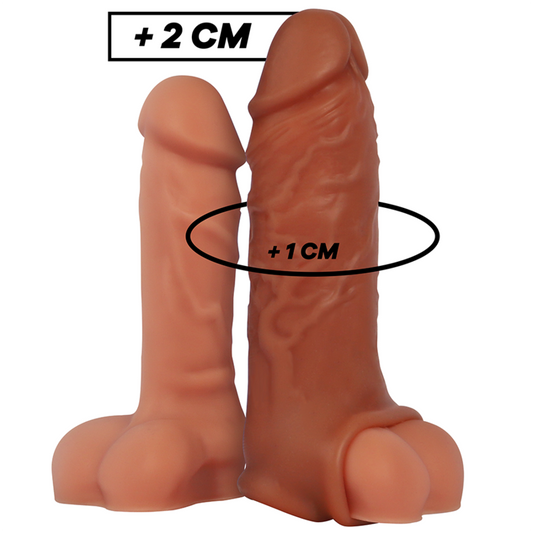 VIRILXL - V9 LIQUID SILICONE PENIS EXTENSION BROWN