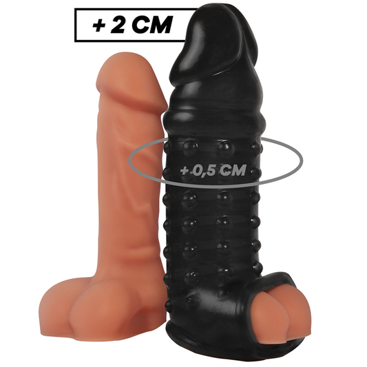 VIRILXL - V11 BLACK PENIS EXTENSION AND SHEATH